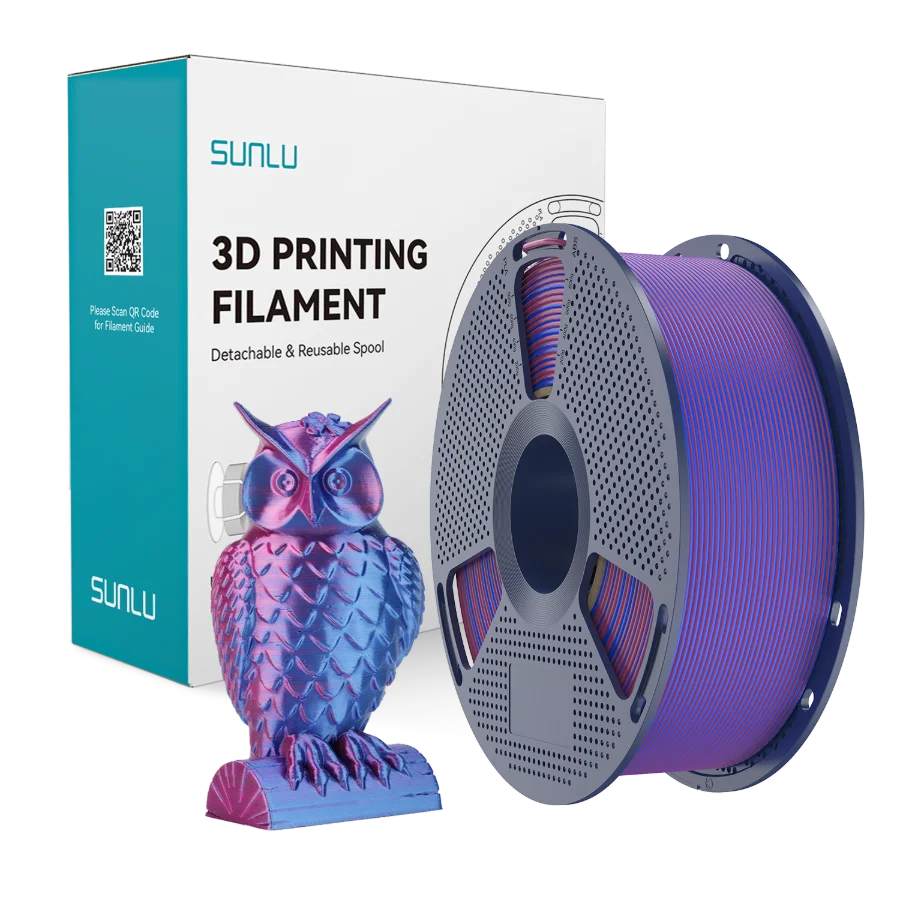 Silk PLA+ Dual Color Red Blue