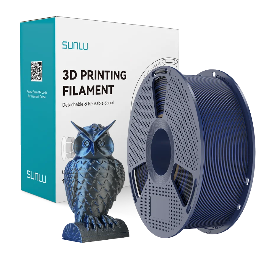 Silk PLA+ Dual Color Black Blue