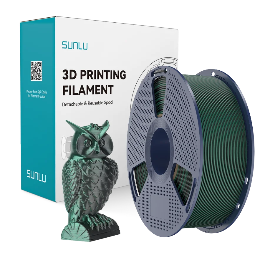 Silk PLA+ Dual Color Black Green