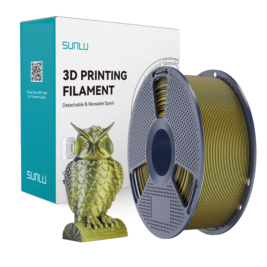 Silk PLA+ Dual Color Black Gold
