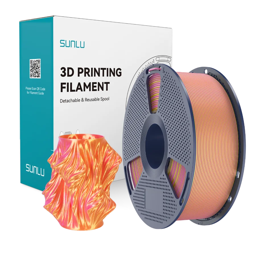 Silk PLA+ Dual Color Pink Gold