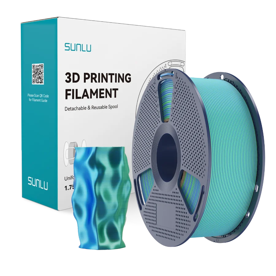 Silk PLA+ Dual Color Blue Green