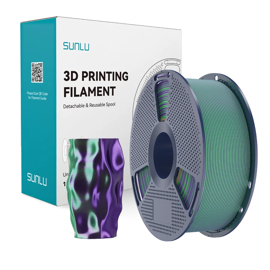 Silk PLA+ Dual Color Green Purple